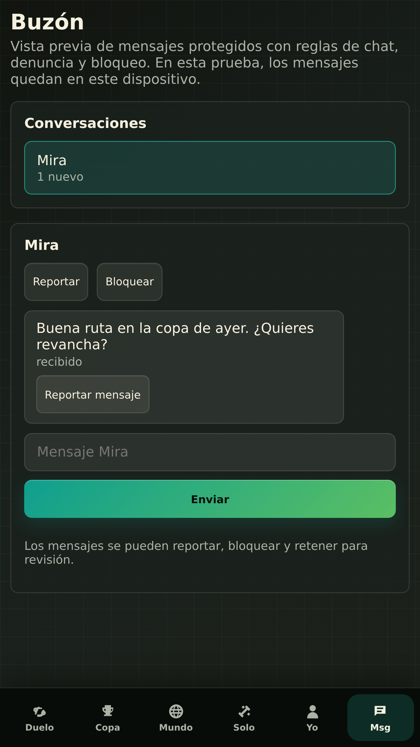 Bandeja de entrada vigilada y controles de seguridad